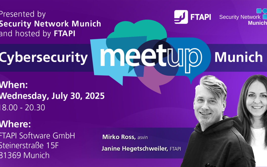 Cybersecurity Meetup Munich on July 30