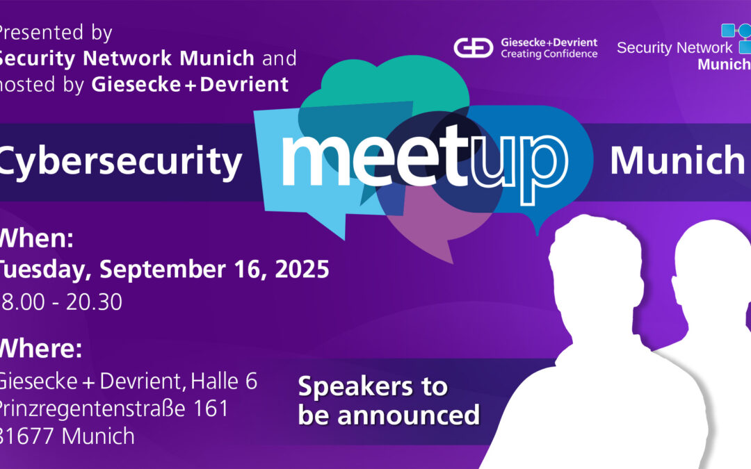 Cybersecurity Meetup Munich on September 16