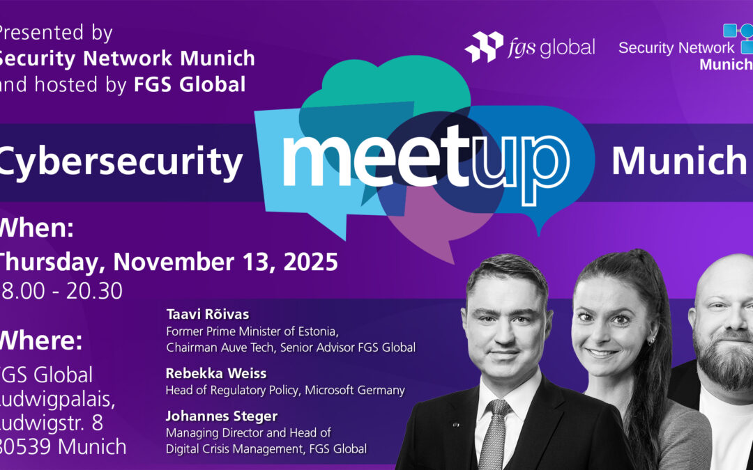 Cybersecurity Meetup Munich on November 13