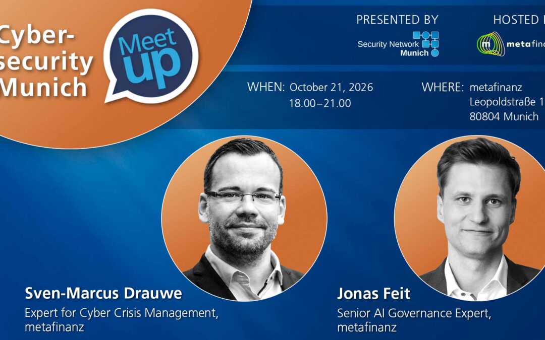 Cybersecurity Meetup Munich: Fall into Security | October Edition @ metafinanz